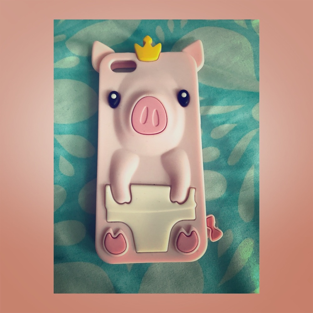 3D piggie phone case for iphone 5/5s
